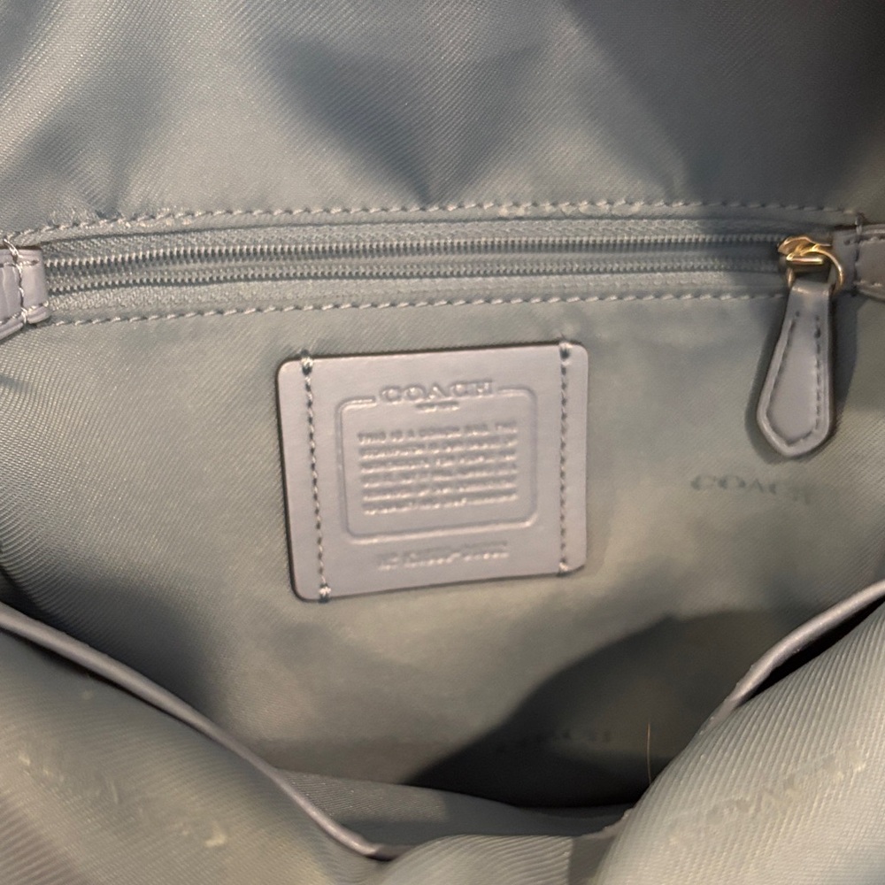 Coach Chic Blue Leather Backpack - image 6